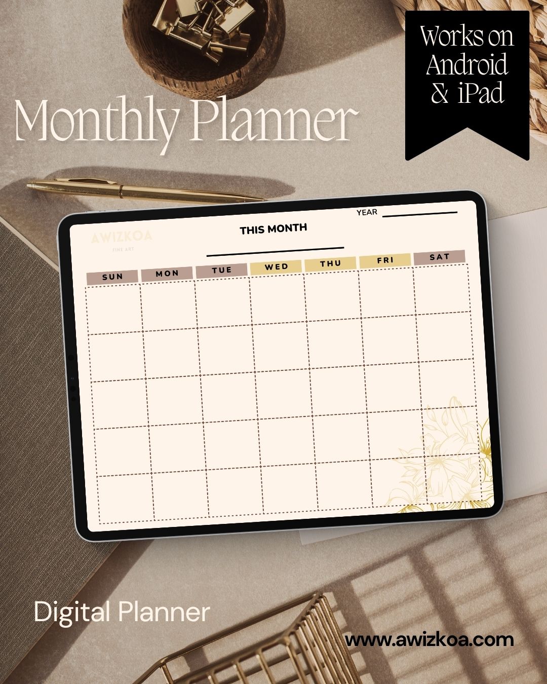 Premium Digital Planner |Stylish Planning System