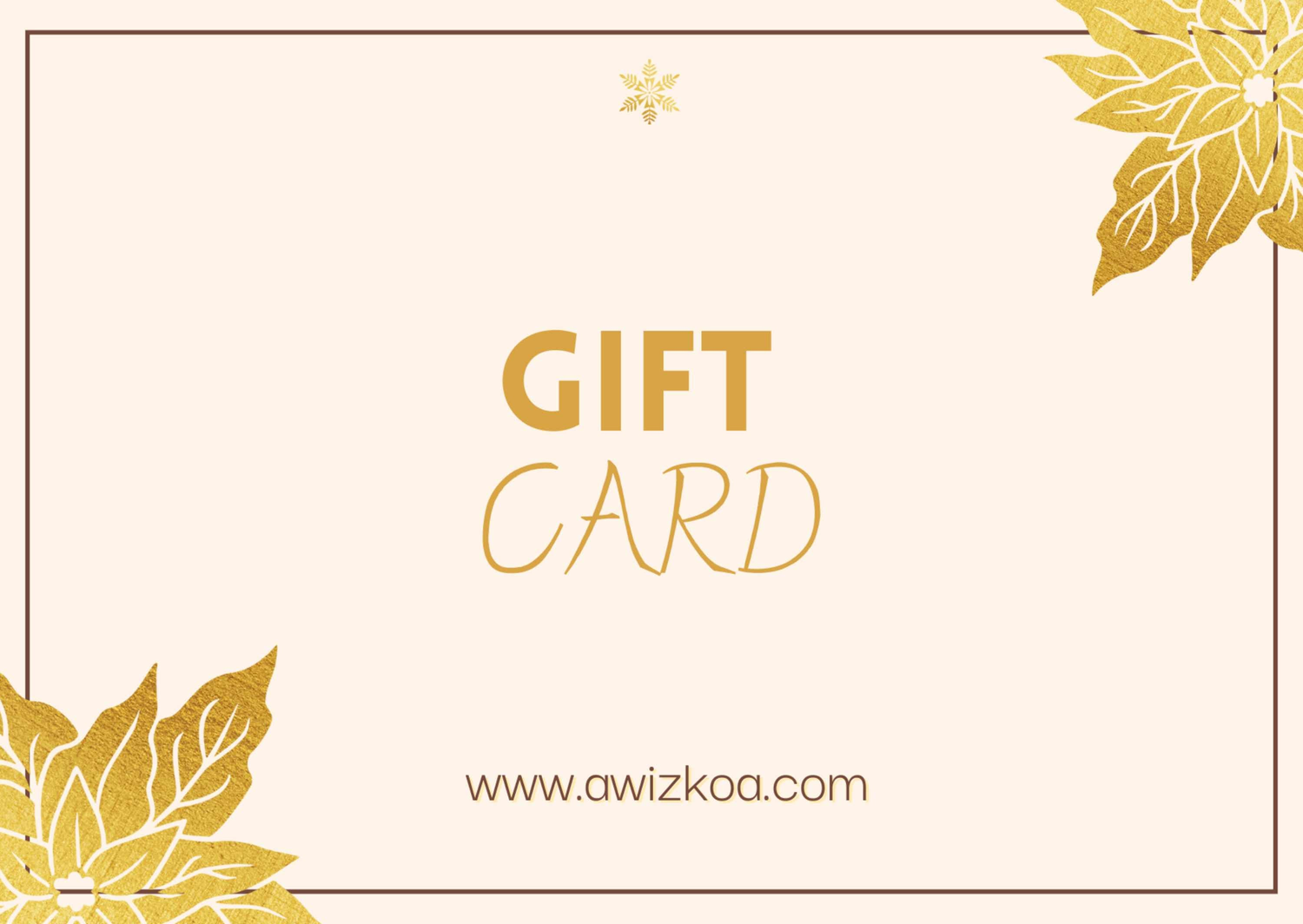 A Gift card to purchase wall art prints